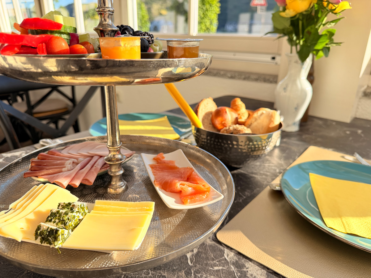 Frühstücksauswahl im Rheinhotel